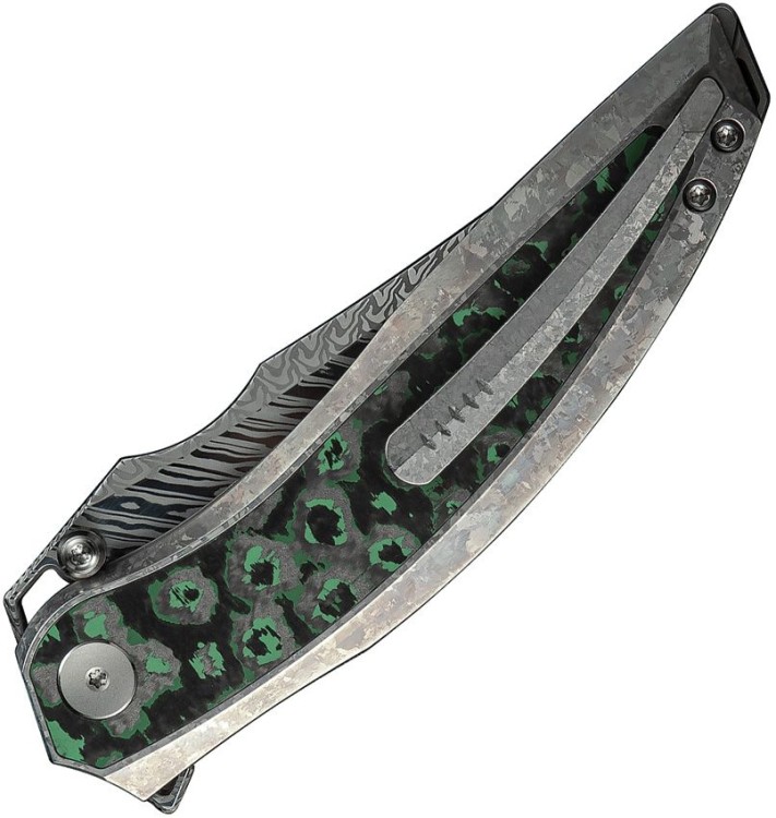 Cuchillo Cuchillo plegable | Navajas WE Knife Quinseris | Damascus Ti CF Jungle Wear Cuchillo Cuchillo plegable | Navajas WE Knife Quinseris | Damascus Ti CF Jungle Wear