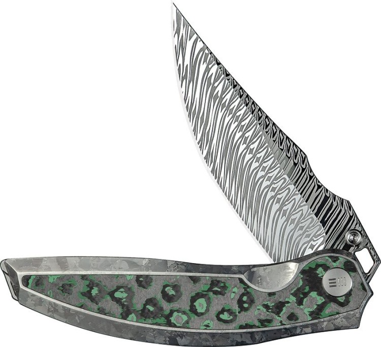 Cuchillo Cuchillo plegable | Navajas WE Knife Quinseris | Damascus Ti CF Jungle Wear Cuchillo Cuchillo plegable | Navajas WE Knife Quinseris | Damascus Ti CF Jungle Wear