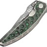 Cuchillo Cuchillo plegable | Navajas WE Knife Quinseris | Damascus Ti CF Jungle Wear