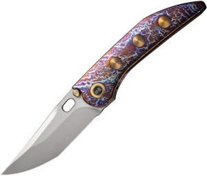 Cuchillo plegable | Navajas We Knife Attor | Framelock Flame