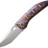 Cuchillo Cuchillo plegable | Navajas We Knife Attor | Framelock Flame