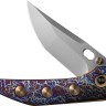 Cuchillo Cuchillo plegable | Navajas We Knife Attor | Framelock Flame