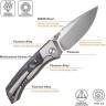 Cuchillo Cuchillo plegable | Navajas REMETTE Steed | Titanium | M390