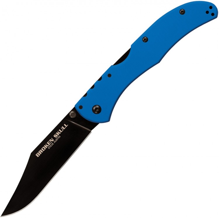 Складной нож Cold Steel Broken Skull 1 CPM-S35VN folding knife blue 54S4A
