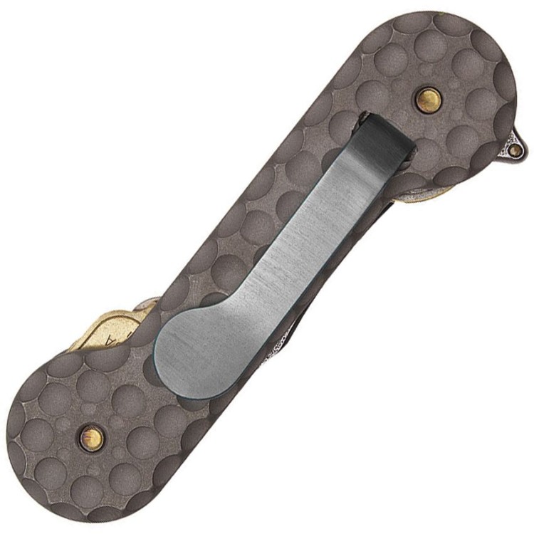 Cuchillo Ama de casa KeyBar Cratered, Titanium