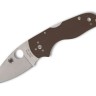 Складной нож Spyderco Lil' Native Mid | Brown G10 | CPM 15V | Sprint Run