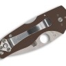 Складной нож Spyderco Lil' Native Mid | Brown G10 | CPM 15V | Sprint Run