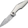 Складной нож WE Knife Krait Snake | Damascus | Grey Titanium Складной нож WE Knife Krait Snake | Damascus | Grey Titanium
