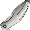 Складной нож WE Knife Krait Snake | Damascus | Grey Titanium Складной нож WE Knife Krait Snake | Damascus | Grey Titanium