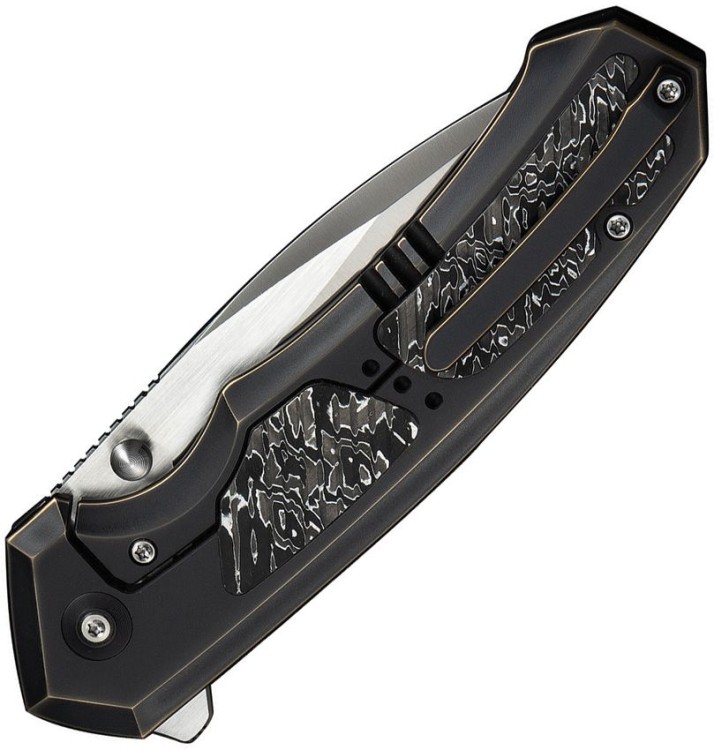 Складной нож WE Knife Corwyn | M390 | Bronze & Black Titanium Aluminum Foil CF