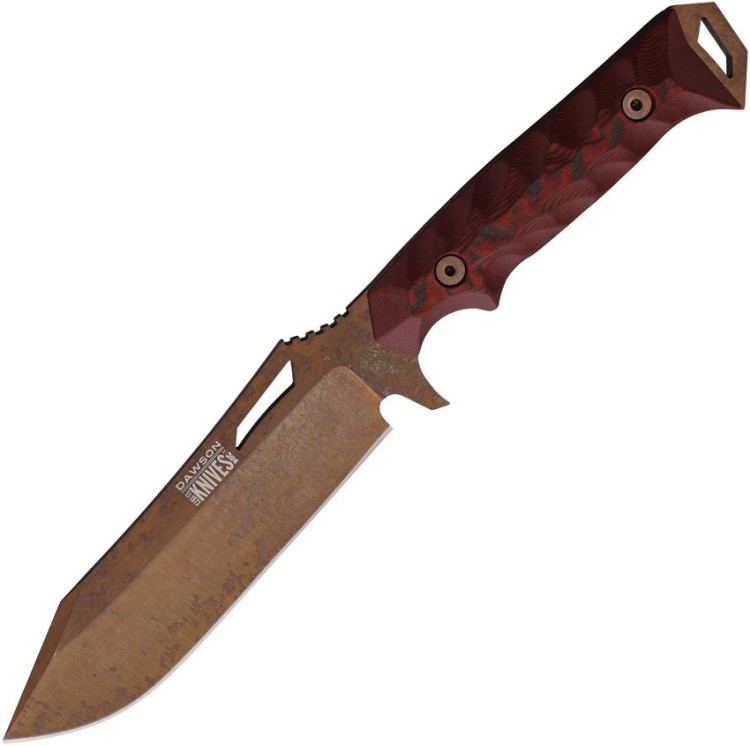 Cuchillo Cuchillo | Navajas Dawson Knives Shepherd XL | Fixed Blade | Arizona MagnaCut | Red