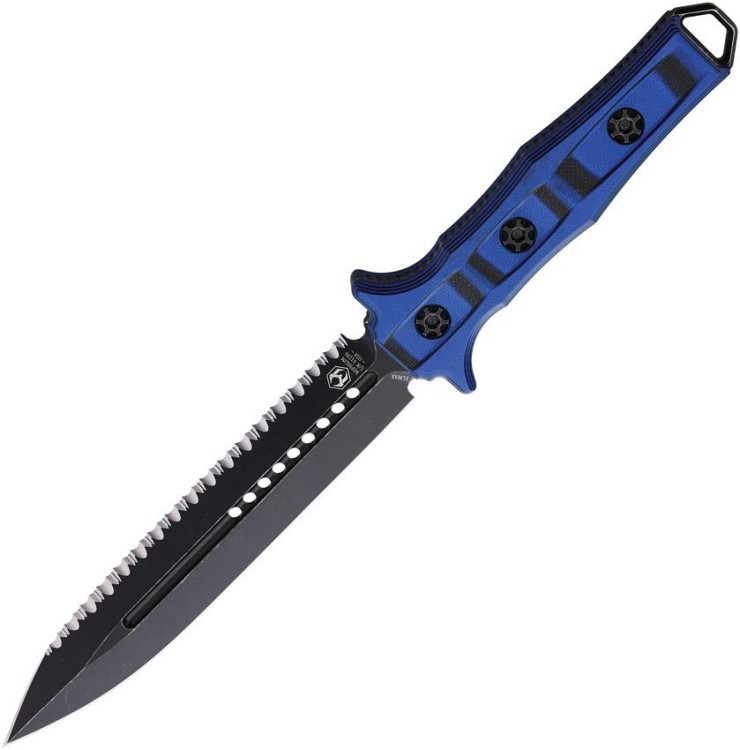 Feststehendes Messer Heretic Knives Nephilim Fixed Blade Blue/Black | Elmax | G10