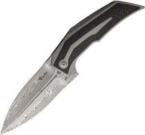 Cuchillo plegable | Navajas Reate Knives T4000 Damascus CF