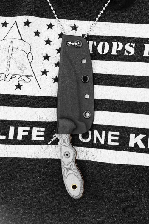 Нож TOPS Mini Scandi Knife Micarta, зелёный MSKBLM