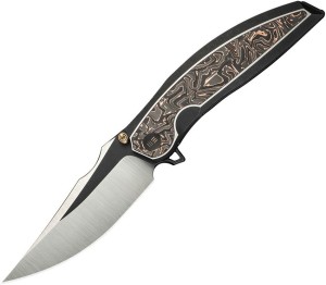 WE Knife Quinseris M390 | Ti Black Copper Foil CF