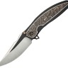 Taschenmesser WE Knife Quinseris M390 | Ti Black Copper Foil CF
