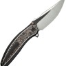 Taschenmesser WE Knife Quinseris M390 | Ti Black Copper Foil CF