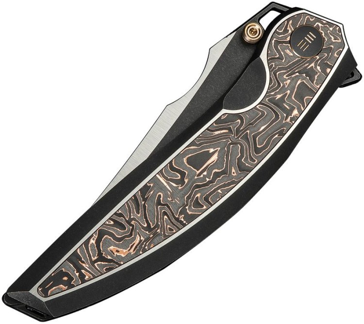 Taschenmesser WE Knife Quinseris M390 | Ti Black Copper Foil CF Taschenmesser WE Knife Quinseris M390 | Ti Black Copper Foil CF