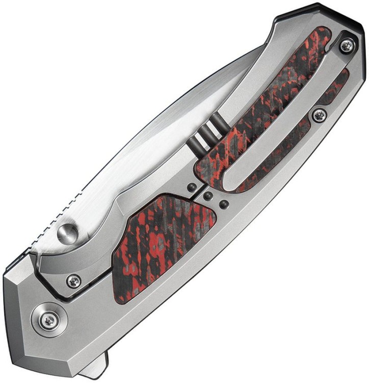 Складной нож WE Knife Corwyn | M390 | Titanium Lava Flow CF