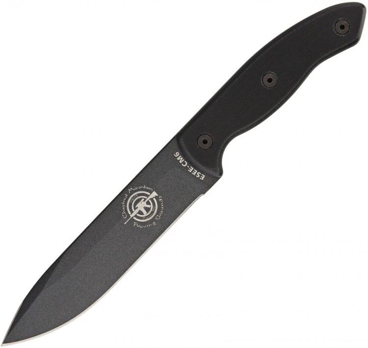 ESEE CM6 Combat Tactical, black G10 knife
