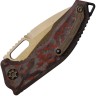 Taschenmesser Heretic Knives Auto Medusa | Red Camo | MagnaCut 