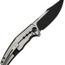 Складной нож WE Knife Kyklos | M390 | Satin & Black Titanium Black Stonewashed Складной нож WE Knife Kyklos | M390 | Satin & Black Titanium Black Stonewashed