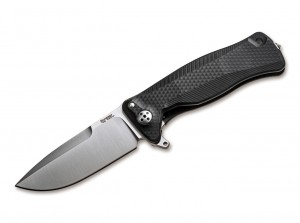 Lionsteel SR-22 Aluminum Satin folding knife black SR22ABS
