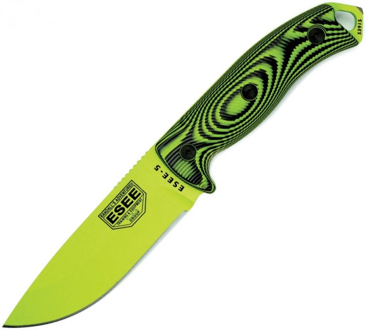 Feststehendes Messer ESEE Esee-5 3D G10 venom green