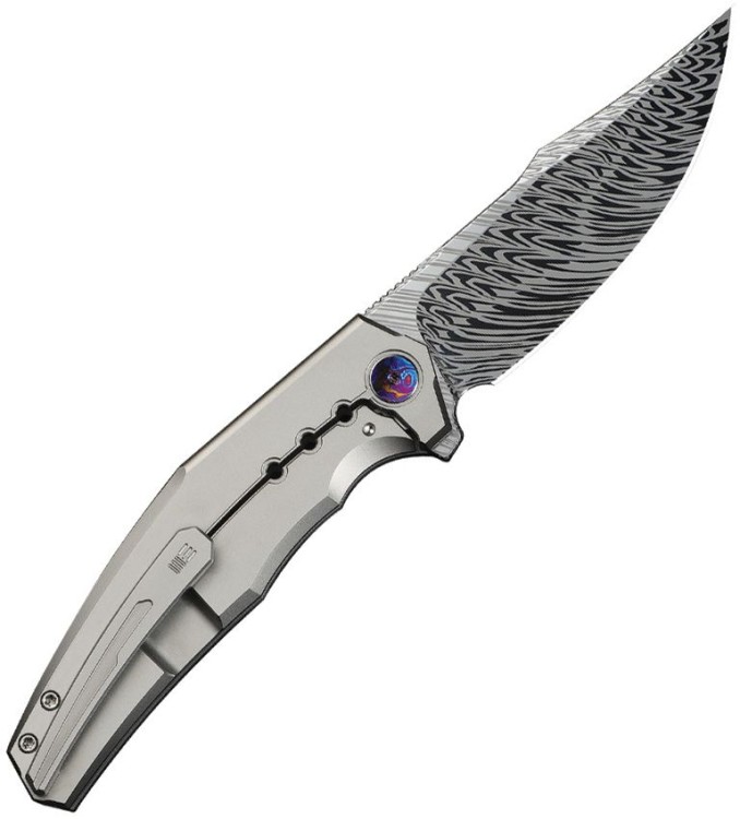 Taschenmesser WE Knife Kyklos | Damascus | Gray Titanium Taschenmesser WE Knife Kyklos | Damascus | Gray Titanium