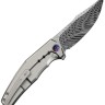 Taschenmesser WE Knife Kyklos | Damascus | Gray Titanium Taschenmesser WE Knife Kyklos | Damascus | Gray Titanium