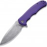 Складной нож CIVIVI Praxis Damascus folding knife purple C803DS-2