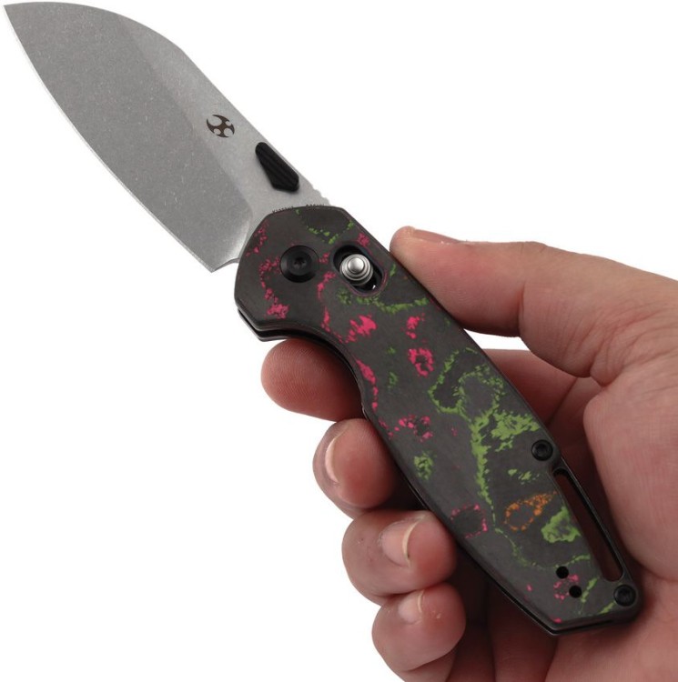 Cuchillo Cuchillo plegable | Navajas Kansept Knives Model 6 | 80s Camo carbon