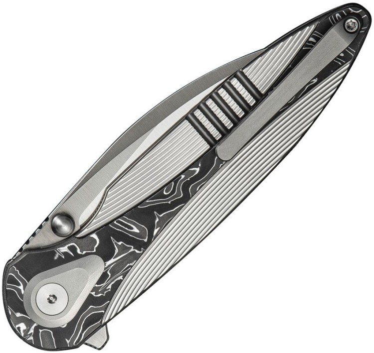 Taschenmesser WE Knife Zenthra | M390 | Titanium Gray Alumium Foil CF Stonewash Taschenmesser WE Knife Zenthra | M390 | Titanium Gray Alumium Foil CF Stonewash