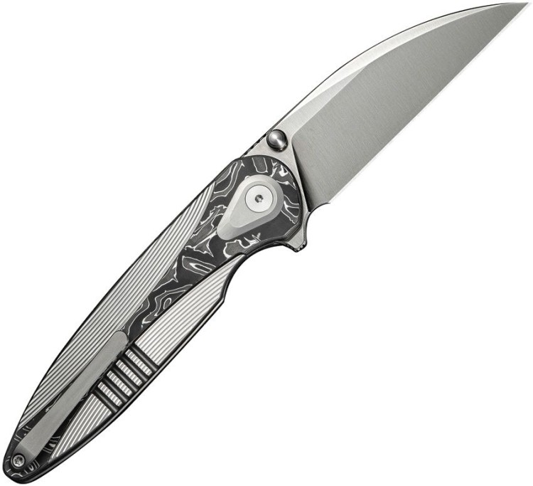 Taschenmesser WE Knife Zenthra | M390 | Titanium Gray Alumium Foil CF Stonewash Taschenmesser WE Knife Zenthra | M390 | Titanium Gray Alumium Foil CF Stonewash