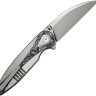 Taschenmesser WE Knife Zenthra | M390 | Titanium Gray Alumium Foil CF Stonewash Taschenmesser WE Knife Zenthra | M390 | Titanium Gray Alumium Foil CF Stonewash