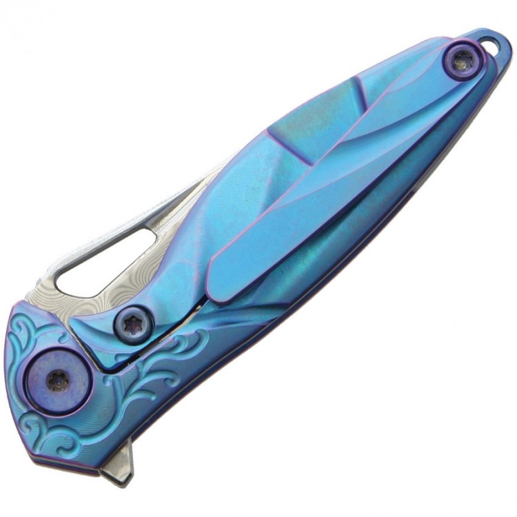 Rike Knives Hummingbird Framelock folding knife blue Rike Knives Hummingbird Framelock folding knife blue