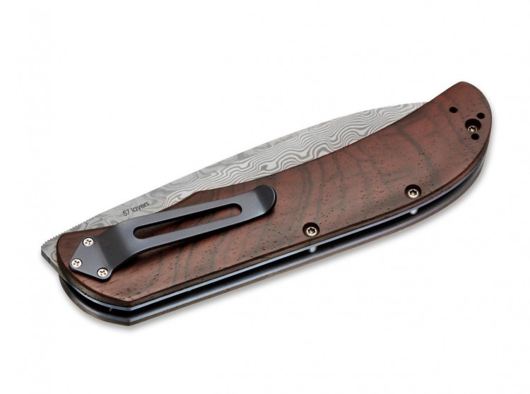 Cuchillo Cuchillo plegable Böker Plus Exskelibur 1 Damast Cocobolo 01BO222DAM