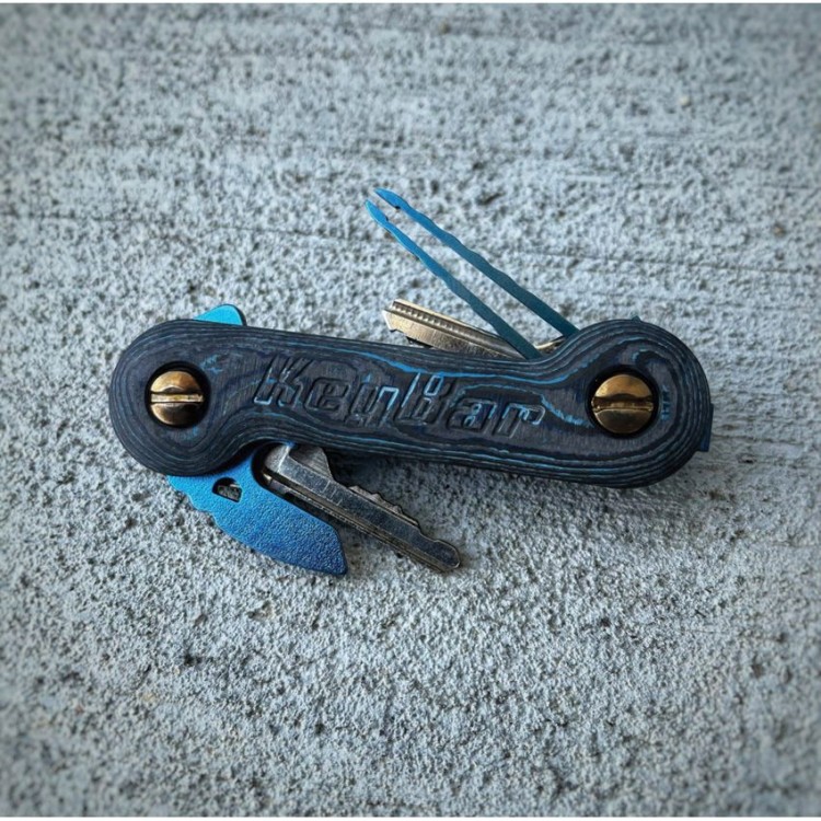 Ключница KeyBar Camo CF Blue 