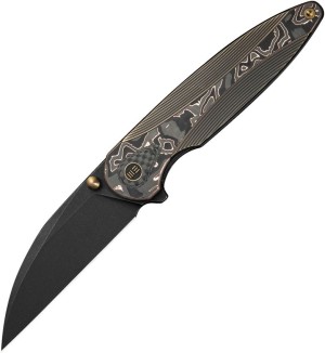 Taschenmesser WE Knife Zenthra M390 Titanium Bronze Copper Foil CF Black Stonewash
