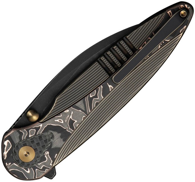Taschenmesser WE Knife Zenthra M390 Titanium Bronze Copper Foil CF Black Stonewash Taschenmesser WE Knife Zenthra M390 Titanium Bronze Copper Foil CF Black Stonewash
