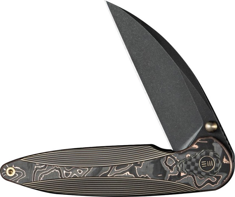 Taschenmesser WE Knife Zenthra M390 Titanium Bronze Copper Foil CF Black Stonewash Taschenmesser WE Knife Zenthra M390 Titanium Bronze Copper Foil CF Black Stonewash
