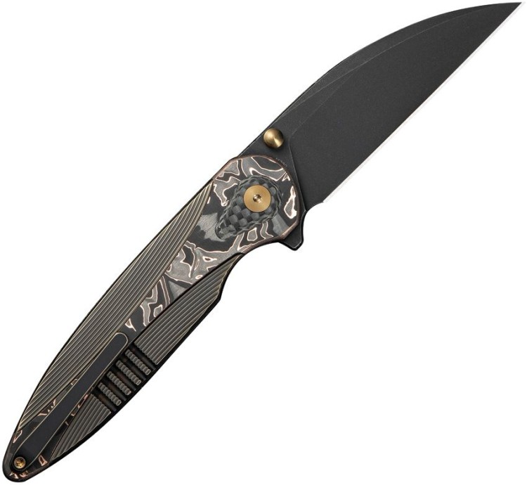 Taschenmesser WE Knife Zenthra M390 Titanium Bronze Copper Foil CF Black Stonewash Taschenmesser WE Knife Zenthra M390 Titanium Bronze Copper Foil CF Black Stonewash