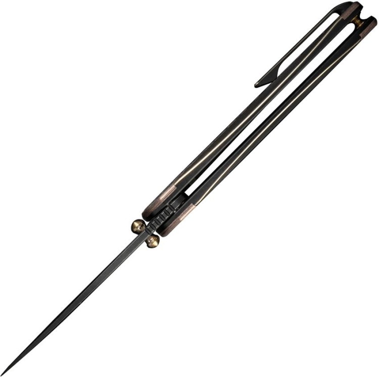 Taschenmesser WE Knife Zenthra M390 Titanium Bronze Copper Foil CF Black Stonewash Taschenmesser WE Knife Zenthra M390 Titanium Bronze Copper Foil CF Black Stonewash