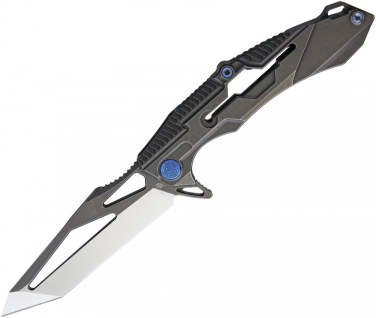 Складной нож Rike Knives M1 Framelock Stonewash folding knife dark gray