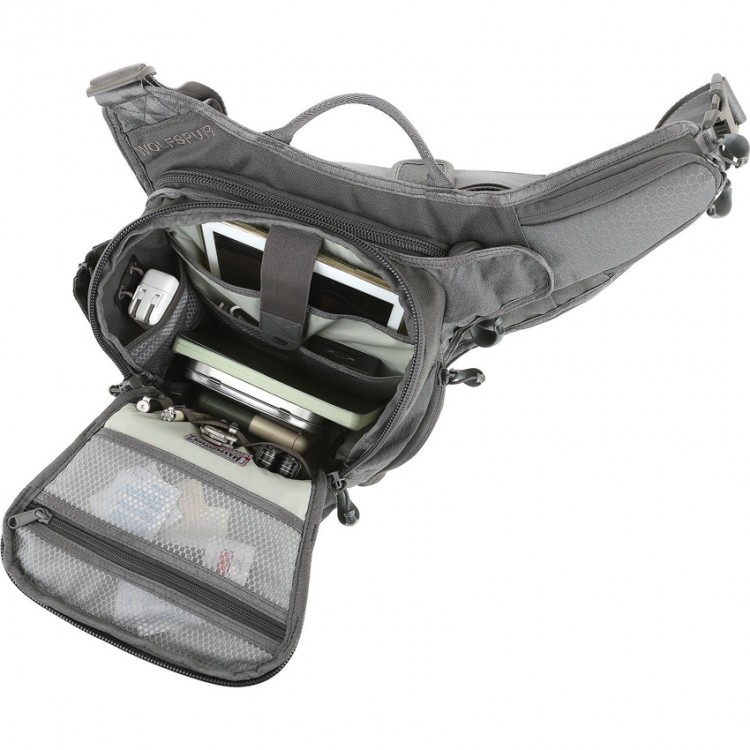 Maxpedition AGR Wolfspur v2.0 Crossbody Shoulder Bag gray WLF2GRY