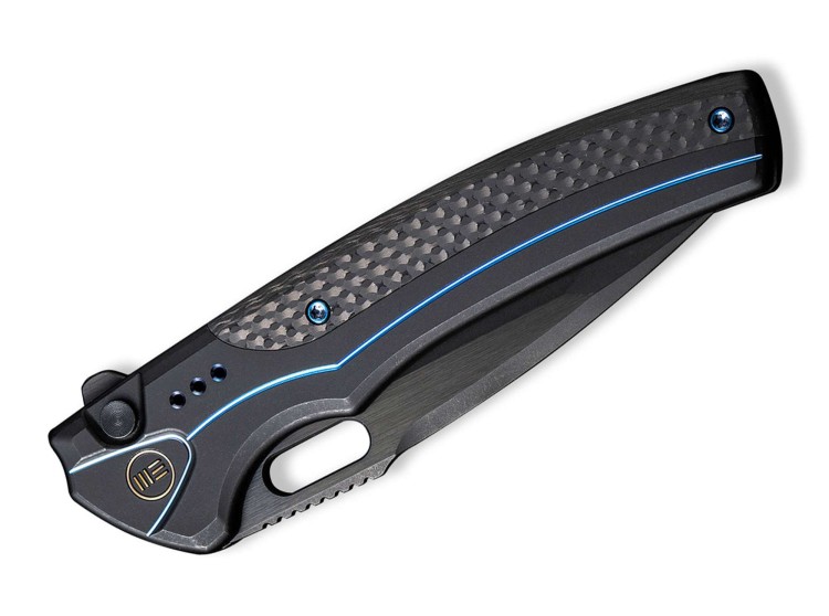 Cuchillo WE Knife Exciton Titanium CF Black & Blue Ltd Cuchillo WE Knife Exciton Titanium CF Black & Blue Ltd