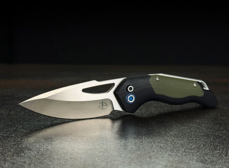 Cuchillo Cuchillo plegable | Navajas Begg Knives Galaxy | Button Lock | Black/Green