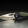 Taschenmesser Begg Knives Galaxy | Button Lock | Black/Green