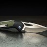 Taschenmesser Begg Knives Galaxy | Button Lock | Black/Green