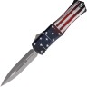 Cuchillo Cuchillo plegable | Navajas Microtech Auto Hera II D/E OTF Flag